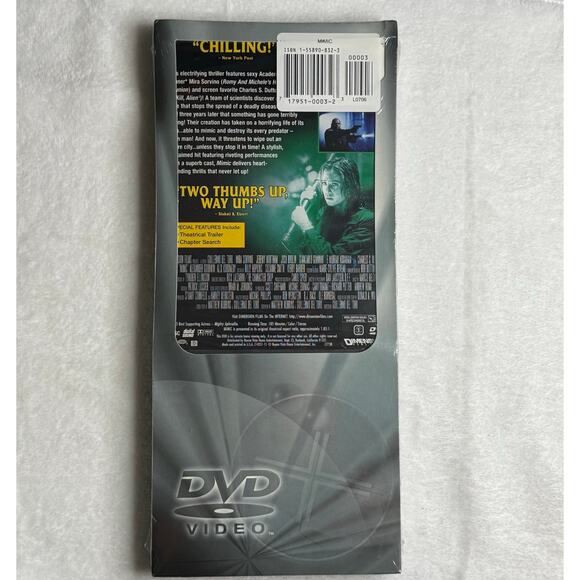 Mimic (1997) DVD Long Box Edition NEW Sealed Miramax 25th Anniversary Widescreen - Picture 2 of 5